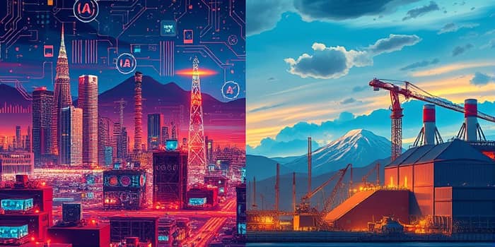 Diferença entre investir em empresas de tecnologia e indústria pesada